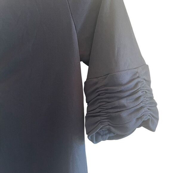 Black Halo Navy Blue Short Mini Bodycon Dress Women’s Size XS 0 2 Wedding Guest - Picture 3 of 4